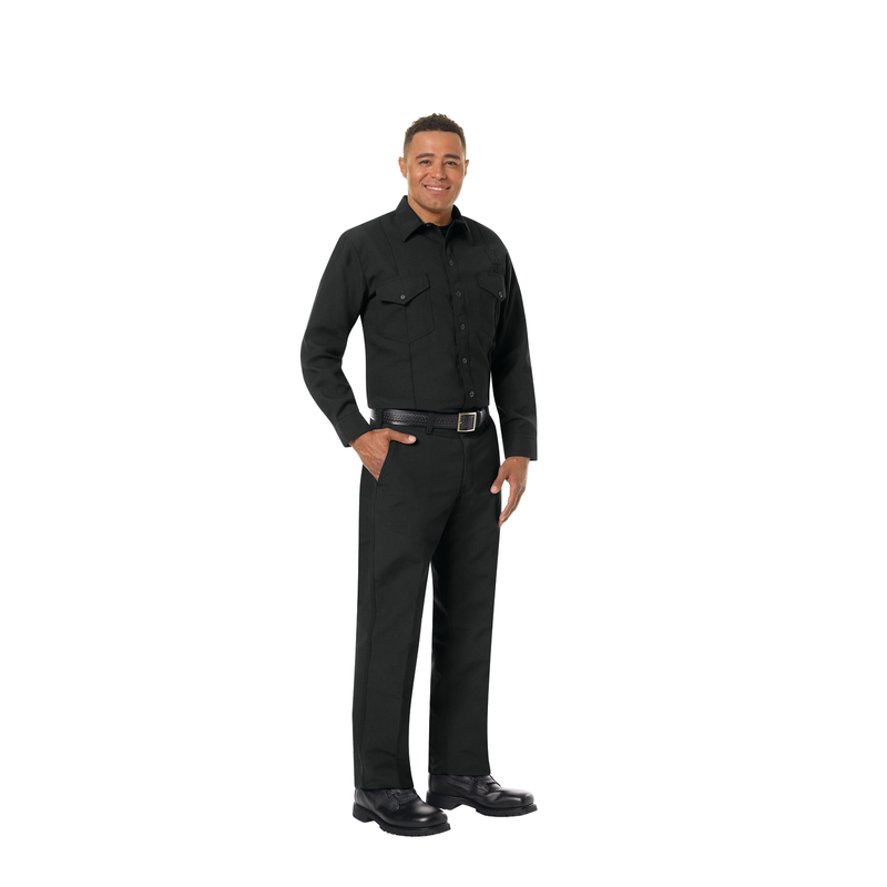 Men's Classic Long Sleeve Western Firefighter Shirt image number 9