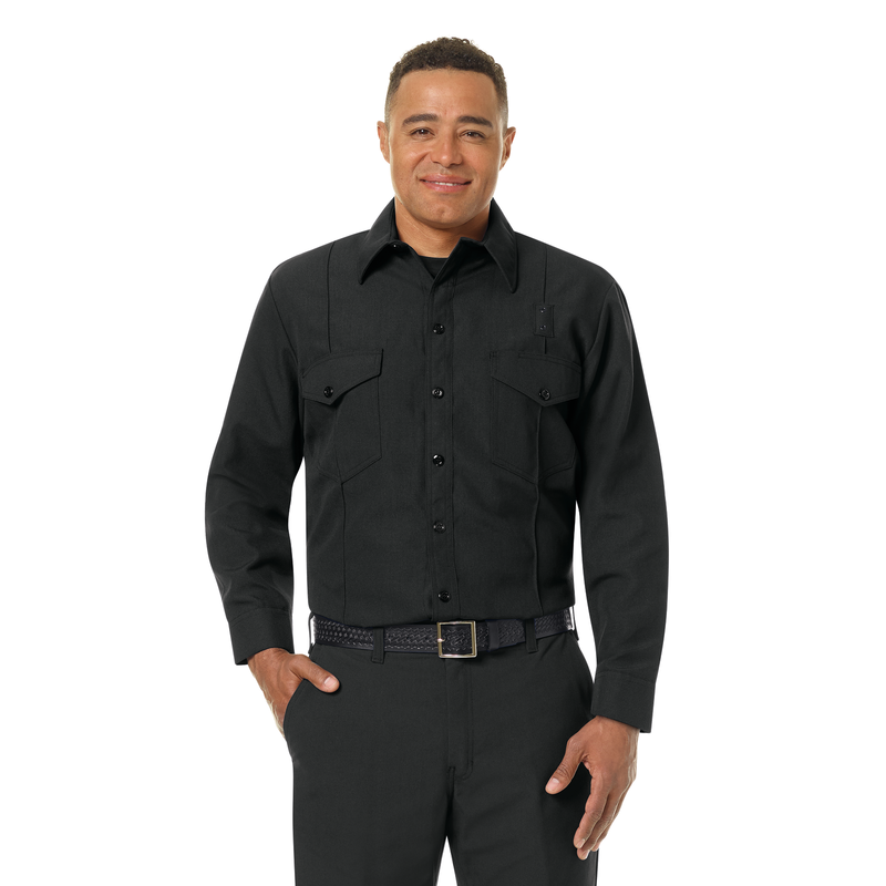 Men's Classic Long Sleeve Firefighter Shirt image number 1