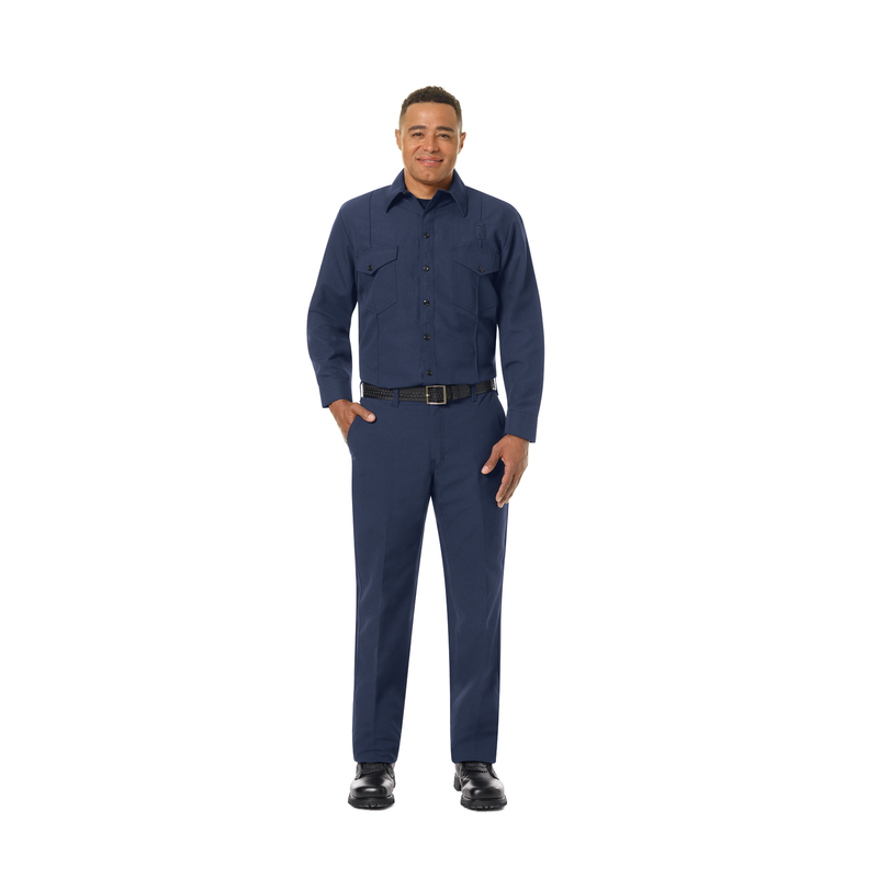Men's Classic Long Sleeve Firefighter Shirt image number 2
