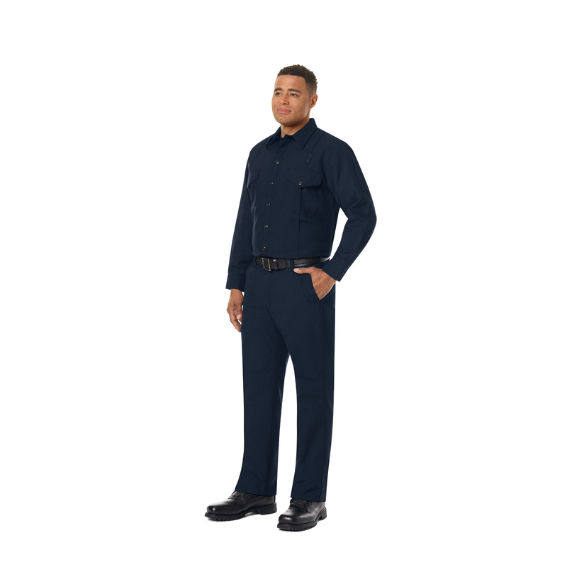 Men's Classic Long Sleeve Western Firefighter Shirt image number 7