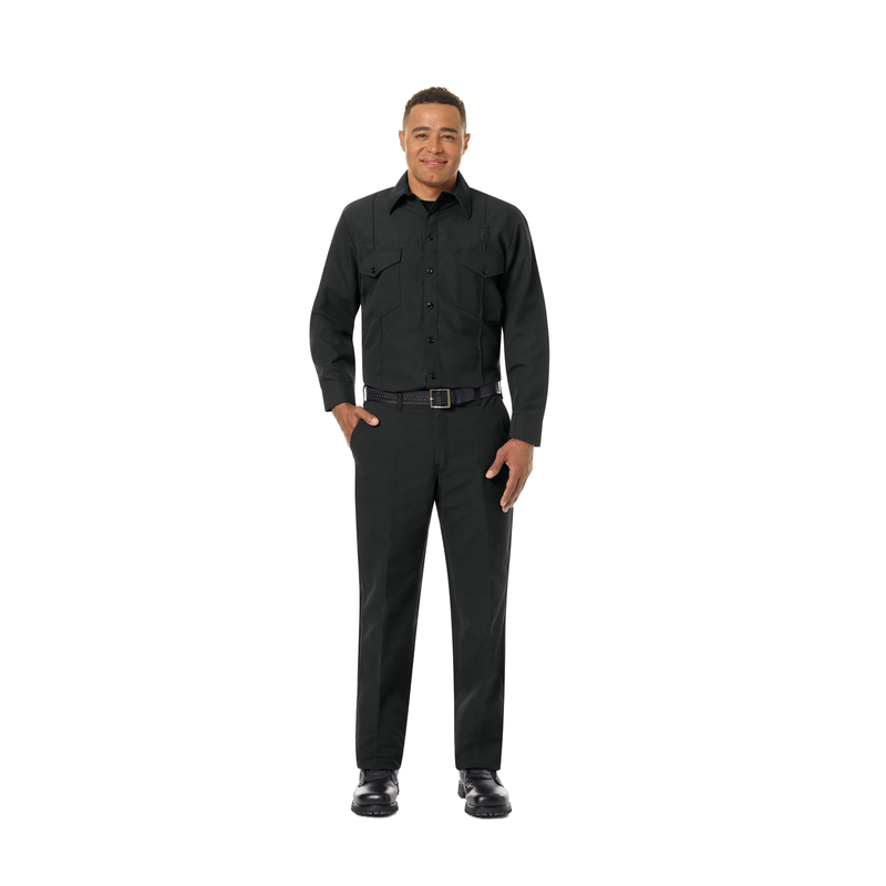Men's Classic Long Sleeve Firefighter Shirt image number 2