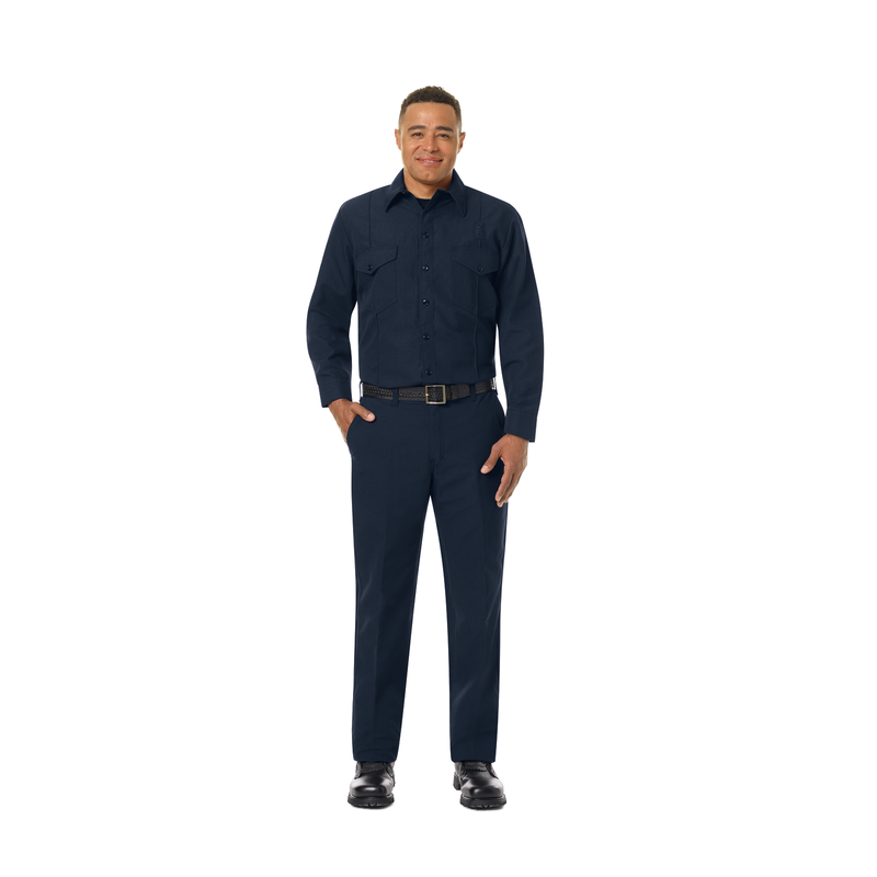 Men's Classic Long Sleeve Firefighter Shirt image number 3