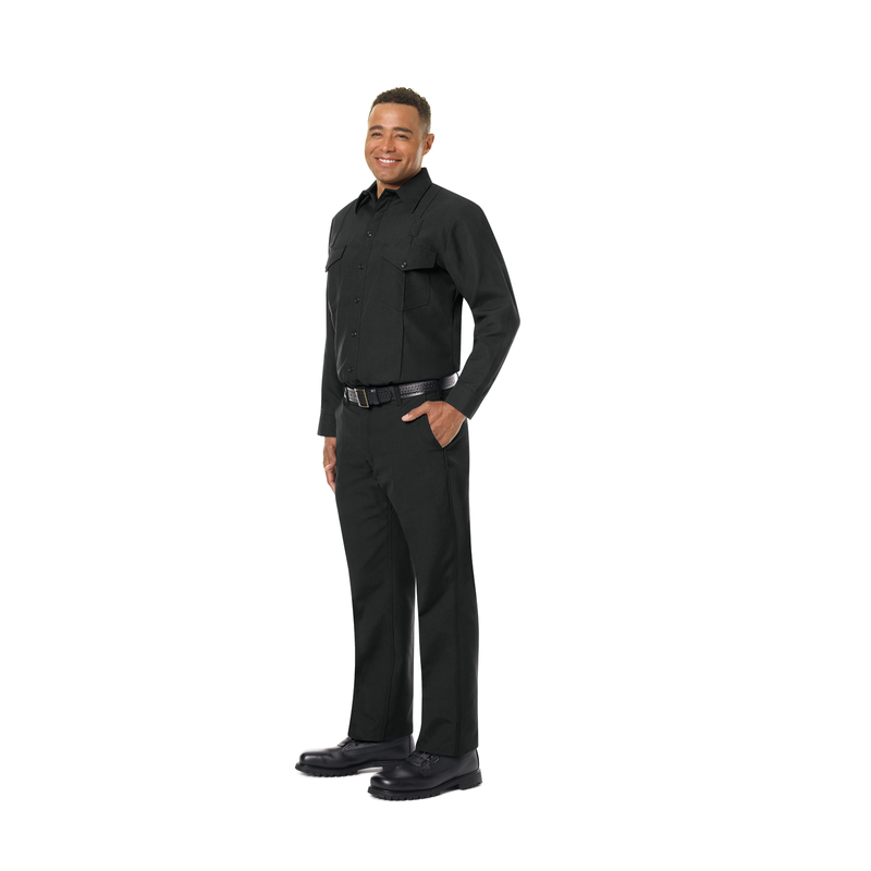 Men's Classic Long Sleeve Firefighter Shirt image number 5