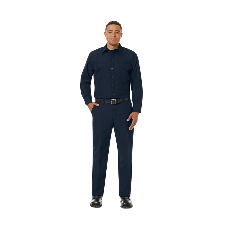 Men's Classic Long Sleeve Western Firefighter Shirt image number 2