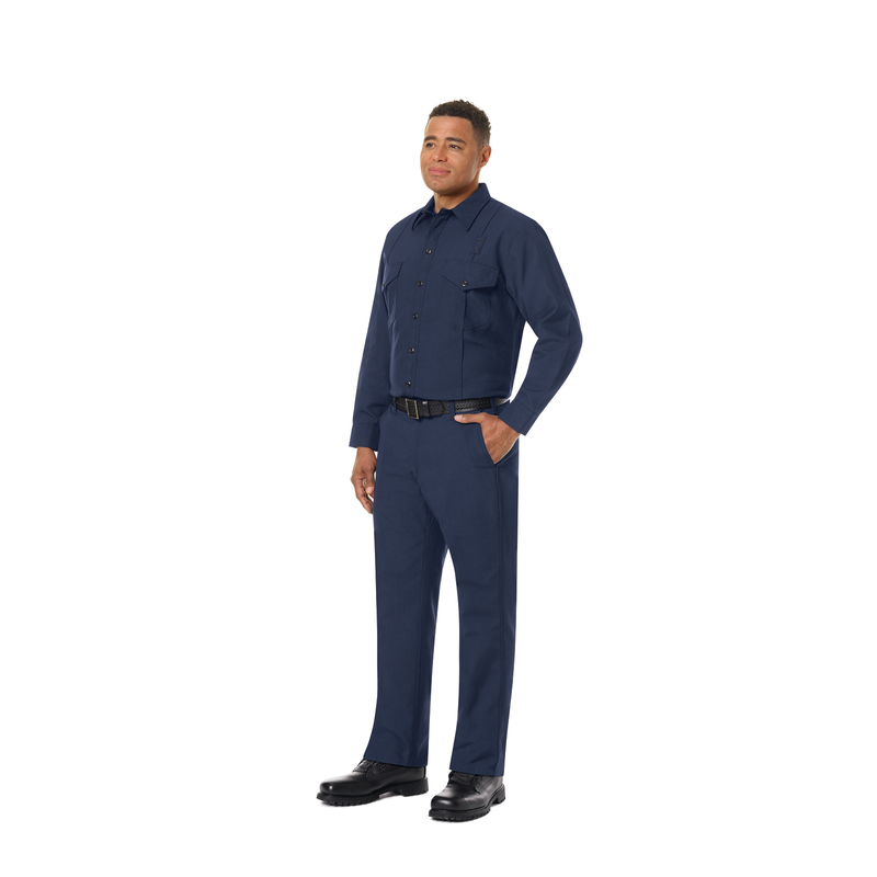 Men's Classic Long Sleeve Western Firefighter Shirt image number 6