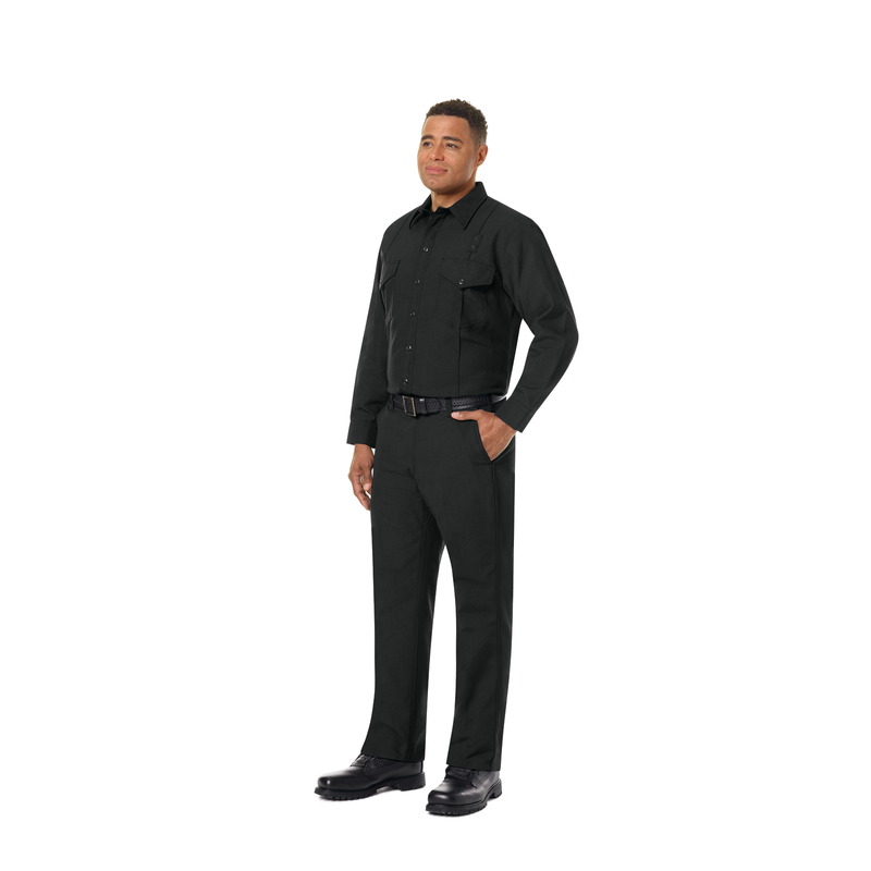 Men's Classic Long Sleeve Western Firefighter Shirt image number 6