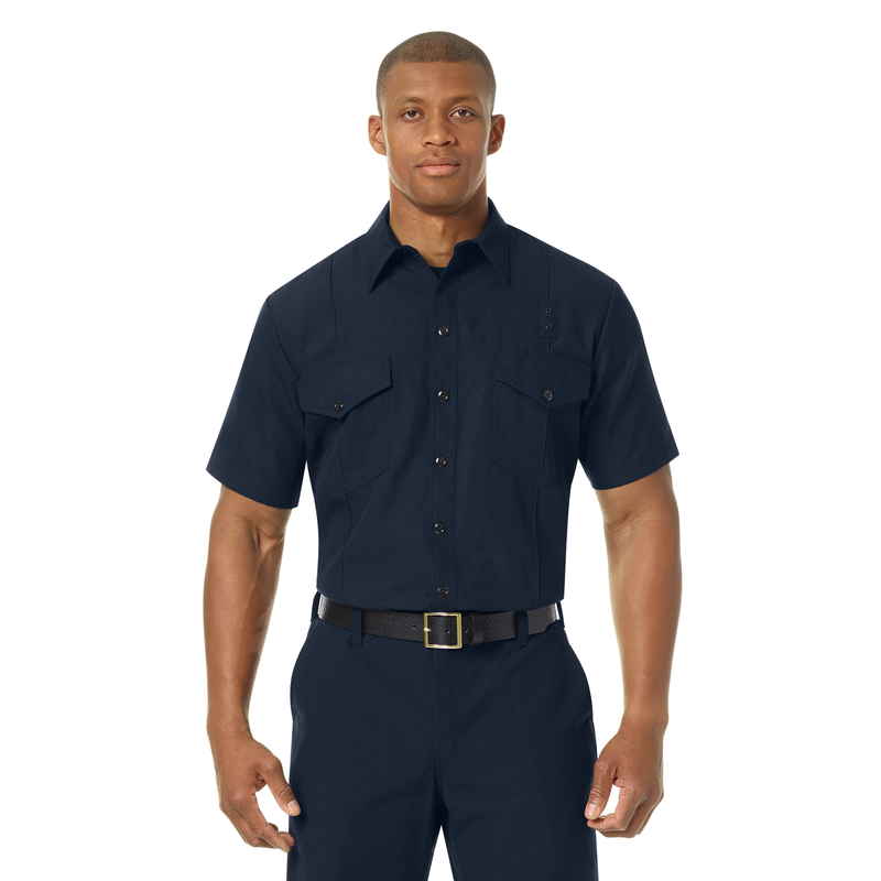 Men's Classic Short Sleeve Western Firefighter Shirt image number 3