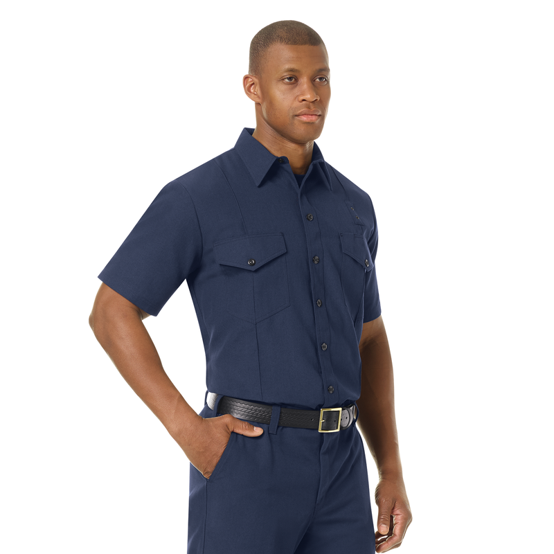 Men's Classic Short Sleeve Western Firefighter Shirt image number 9