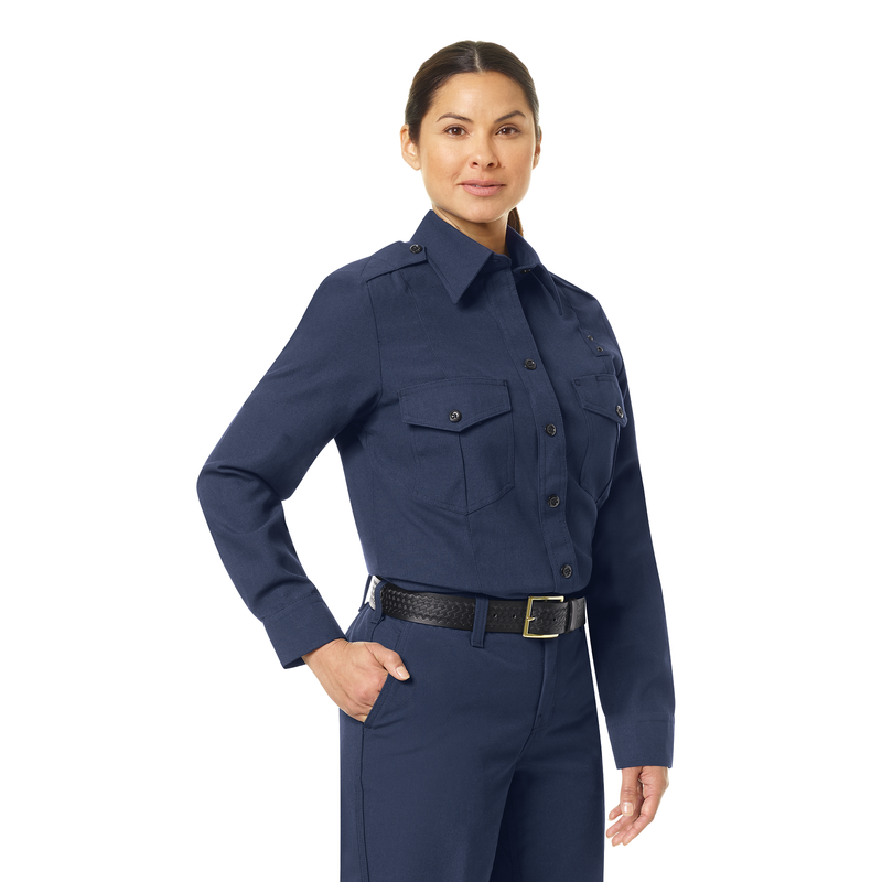 Women's Classic Long Sleeve Fire Chief Shirt image number 8