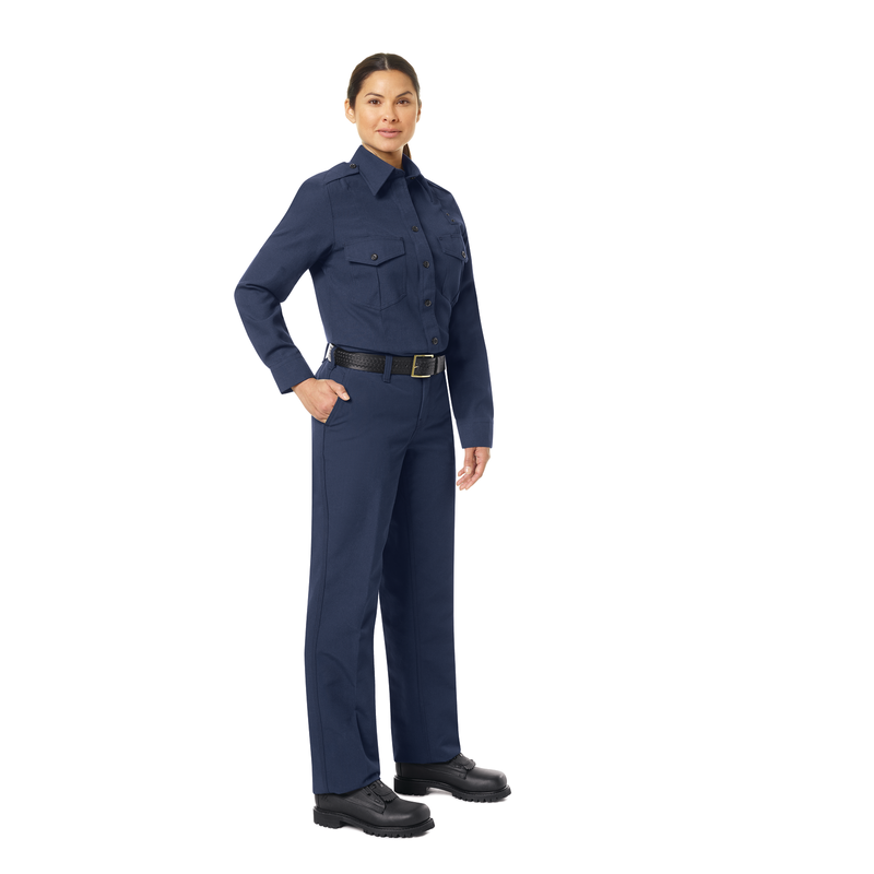 Women's Classic Long Sleeve Fire Chief Shirt image number 9