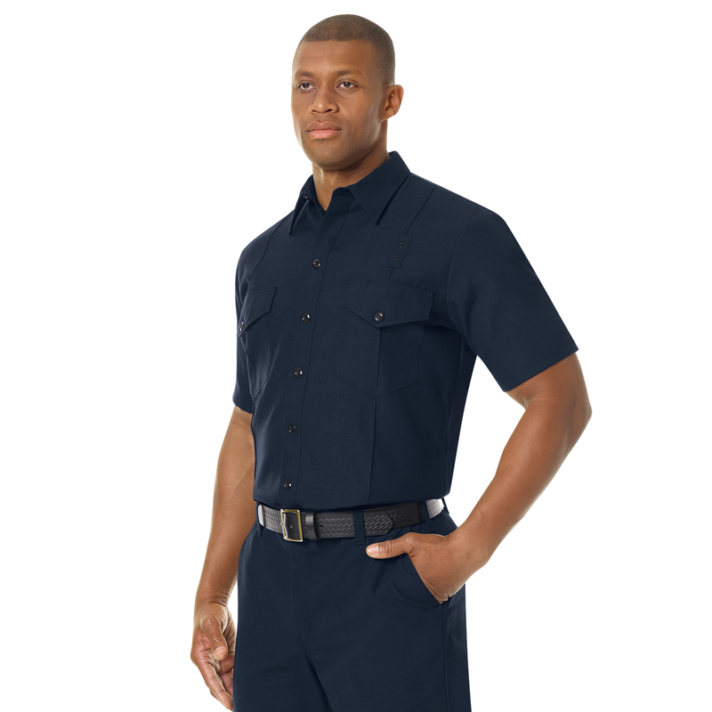 Men's Classic Short Sleeve Western Firefighter Shirt image number 7