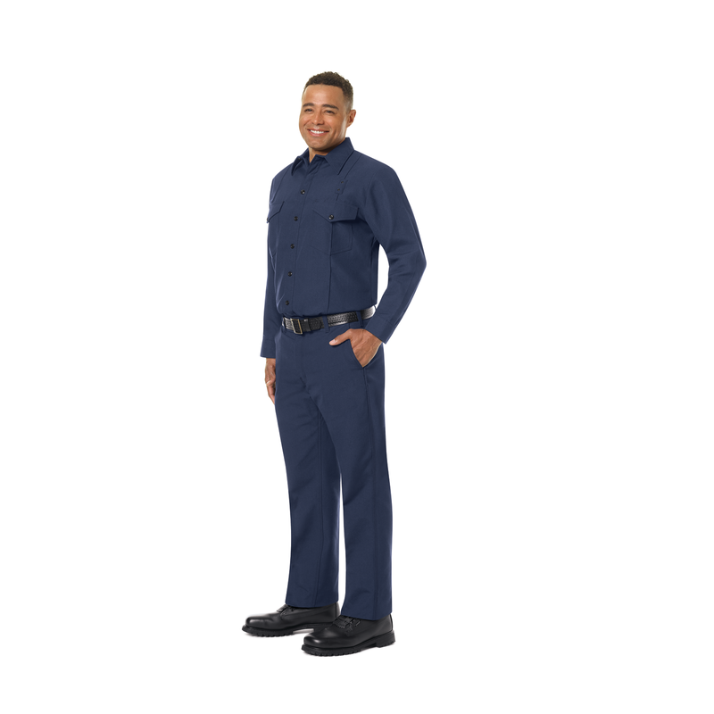 Men's Classic Long Sleeve Firefighter Shirt image number 8
