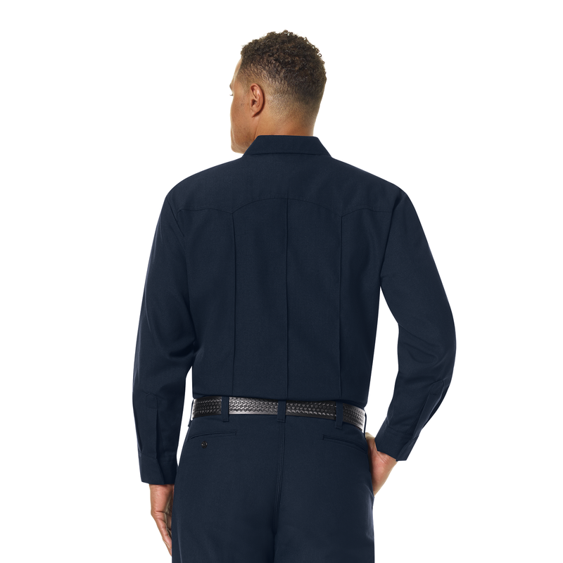 Men's Classic Long Sleeve Western Firefighter Shirt image number 4