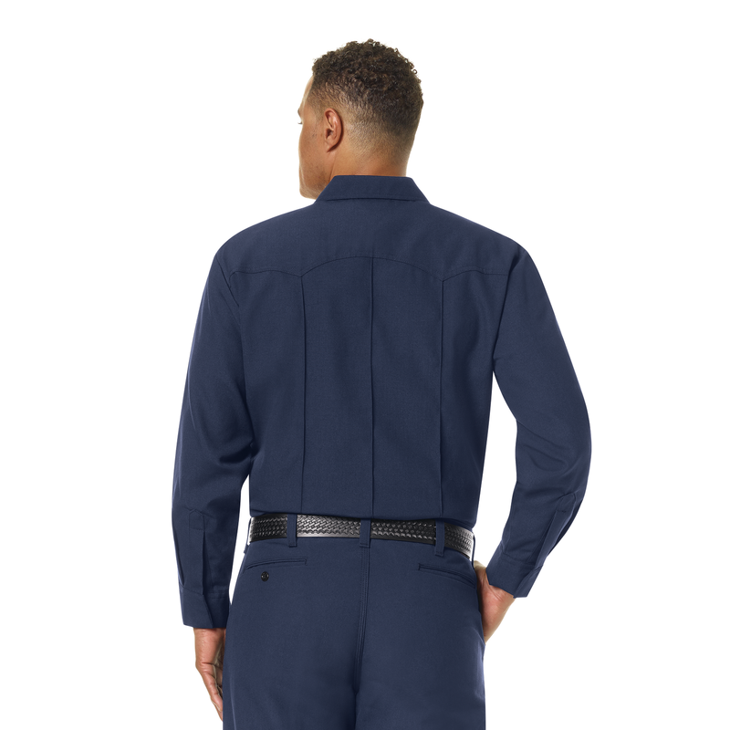 Men's Classic Long Sleeve Western Firefighter Shirt image number 5