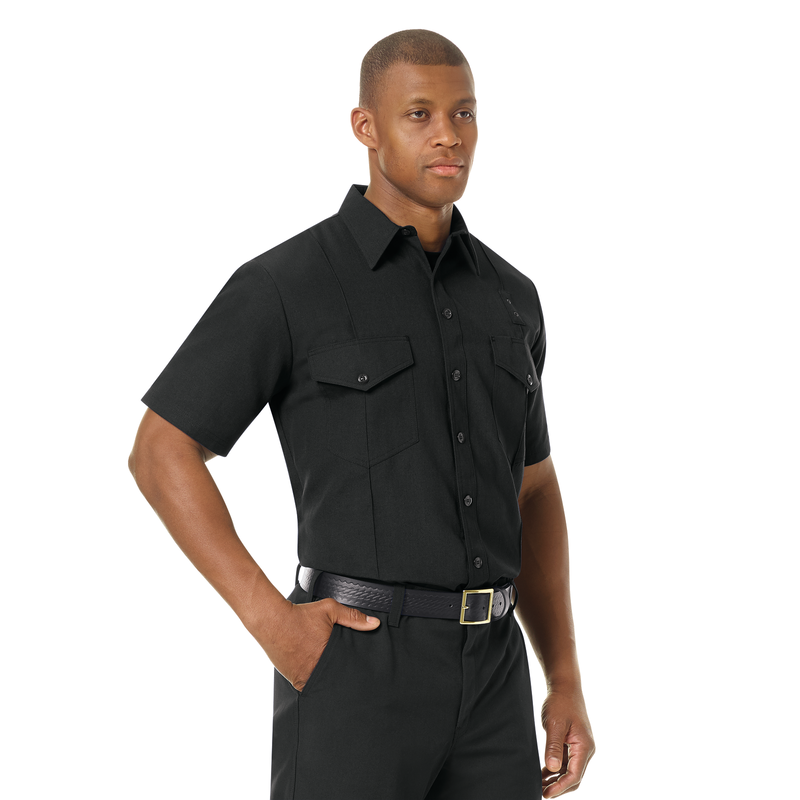 Men's Classic Short Sleeve Western Firefighter Shirt image number 9