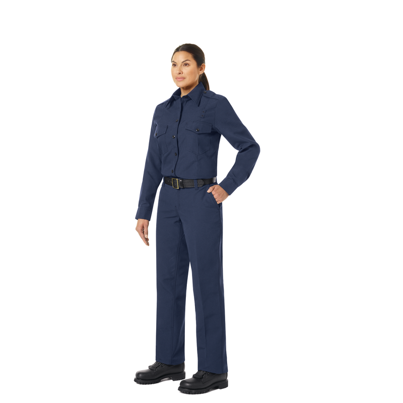 Women's Classic Long Sleeve Fire Chief Shirt image number 7